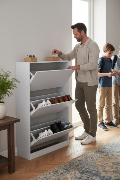 multi-functional, adjustable, folding shoe rack (with anti-tipping design)